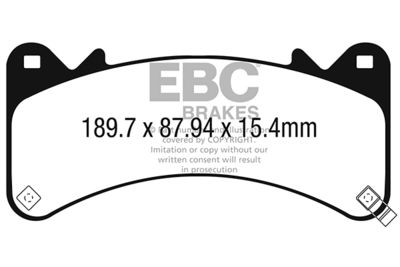 Комплект тормозных колодок, дисковый тормоз EBC Brakes DPX3067 для CADILLAC ESCALADE