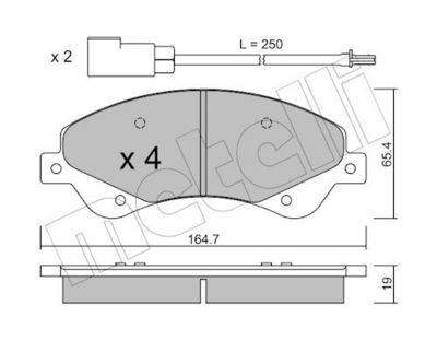 BREMSBELAGSATZ SCHEIBENBREMSE