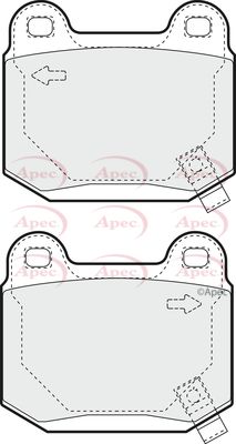 Brake Pad Set APEC PAD1392