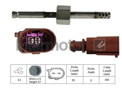 Sensor, exhaust gas temperature Intermotor 27380