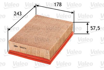 Filtr powietrza VALEO 585074 produkt