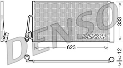 Конденсатор, кондиционер DENSO DCN05102 для MINI MINI