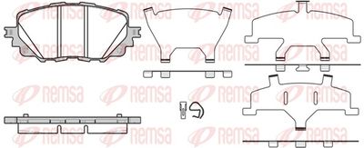 Brake Pad Set, disc brake 1708.00