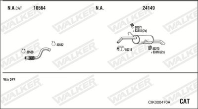 Układ wydechowy WALKER CIK000470A
