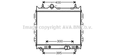 Радиатор, охлаждение двигателя AVA QUALITY COOLING CR2072 для CHRYSLER PT