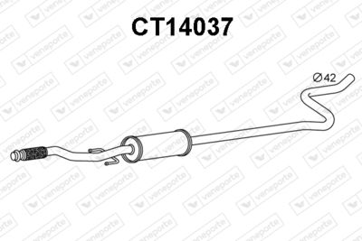 Предглушитель выхлопных газов VENEPORTE CT14037 для CITROËN DS3