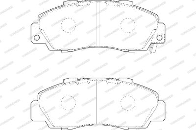 Комплект тормозных колодок, дисковый тормоз WAGNER WBP21651B для ACURA NSX
