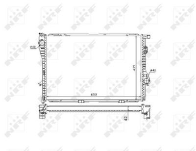 Radiator, engine cooling 53721