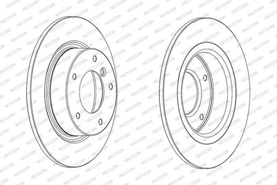BREMSSCHEIBE FERODO DDF2123C 1