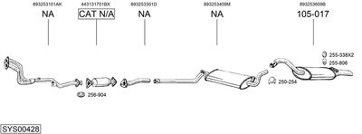 Изпускателна система BOSAL SYS00428