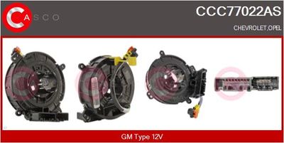 Витая пружина, подушка безопасности CASCO CCC77022AS для CHEVROLET ONIX