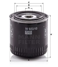 Масляный фильтр MANN-FILTER W 920/48 для VW TARO