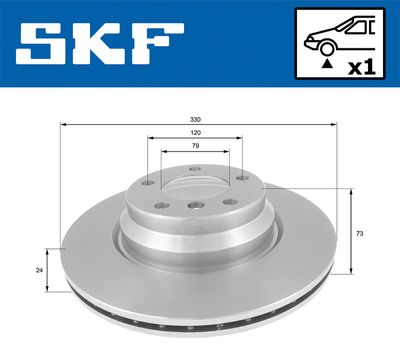 DISC FRANA SKF VKBD80124V1 1