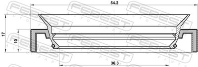 SIMERING DIFERENTIAL FEBEST 95HAY38541017R 1