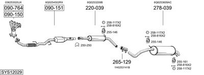 SISTEM DE ESAPAMENT BOSAL SYS12029