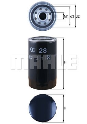 KNECHT KC 28 Топливный фильтр 