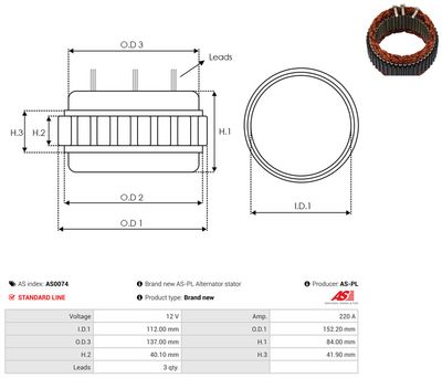 Vorschau Stator, Generator Ansicht 2