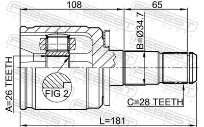 SET ARTICULATIE PLANETARA FEBEST 0411K94LH 1