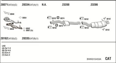 SISTEM DE ESAPAMENT WALKER BWK015453A