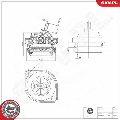 SUPORT MOTOR ESEN SKV 75SKV161 4