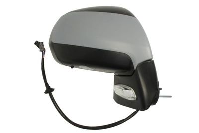 Zijspiegel Rechts (elektrisch, in reliëf, met verwarming, under-coated, elektrisch opklapbaar, met indicator, met temperatuursensor) past: PEUGEOT 3008 I, 5008 I 06.09-05.17