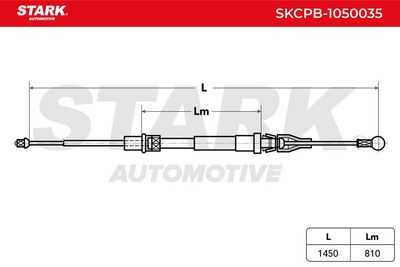 жило, ръчна спирачка STARK SKCPB-1050035