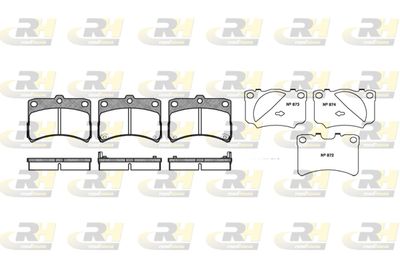Комплект тормозных колодок, дисковый тормоз ROADHOUSE 2723.02 для DAIHATSU CUORE