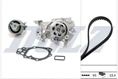 WASSERPUMPE + ZAHNRIEMENSATZ DOLZ KD039