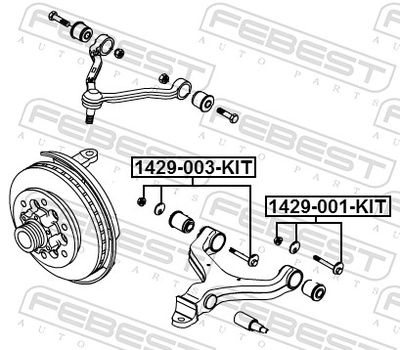 SET șURUBURI DE CORECțIE ALUNECARE FEBEST 1429003KIT 1