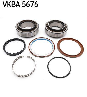 Wiellager kit ((EN) with rubber seal)