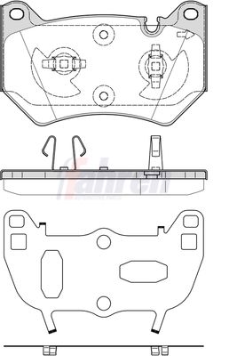 Fahren Brake Pad Set, disc brake FBP4020