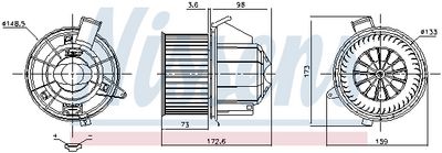 VENTILATOR HABITACLU NISSENS 87679 4