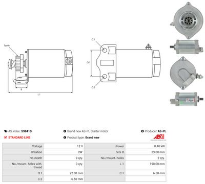 STARTER AS-PL S9841S 4