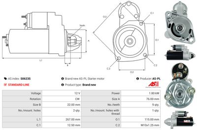 STARTER AS-PL S0623S 4