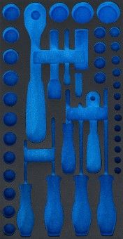 Schaumstoffeinlage, Sortimentskasten