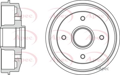 Brake Drum APEC DRM9109