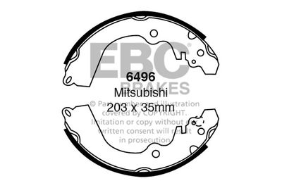 Комплект тормозных колодок EBC Brakes 6496 для MITSUBISHI COLT