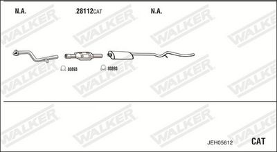 SISTEM DE ESAPAMENT WALKER JEH05612