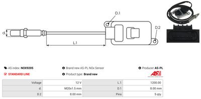 SENZOR NOX INJECTIE ADITIV AS-PL NOX9205 2