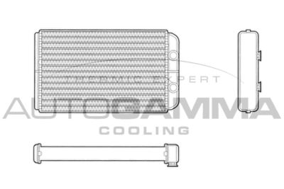 AUTOGAMMA 103059 Радиатор печки  для FIAT STILO (Фиат Стило)