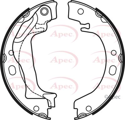 Brake Shoe Set, parking brake APEC SHU723