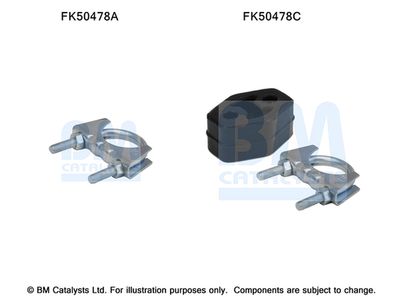 Монтажен комплект, изпускателна тръба BM Catalysts FK50478