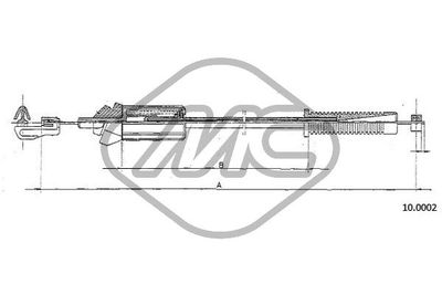 Linka gazu METALCAUCHO 80896