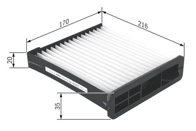 FILTER INNENRAUMLUFT BOSCH 1987435009 4
