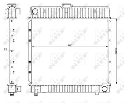 Chłodnica, układ chłodzenia silnika NRF 504250