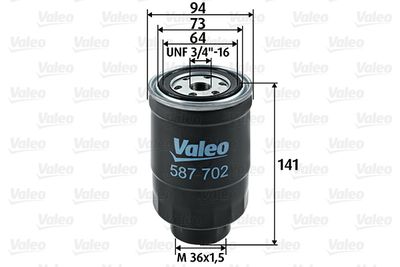 Топливный фильтр VALEO 587702 для NISSAN SUNNY