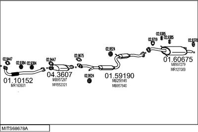 SISTEM DE ESAPAMENT MTS MITS68678A015594