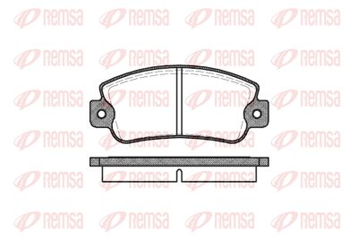 Комплект тормозных колодок, дисковый тормоз KAWE 0025 20 для ALFA ROMEO ARNA
