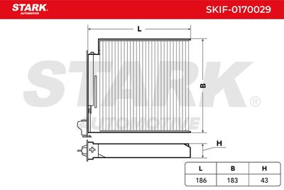 Филтър купе (поленов филтър) STARK SKIF-0170029