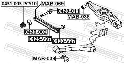 SURUB CORECTARE INCLINARE FEBEST 0431003PCS10 1